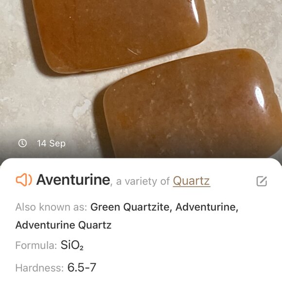 2/$20, Genuine Orange Aventurine Necklace, Geometric Gemstone Cord Necklace - Picture 8 of 10